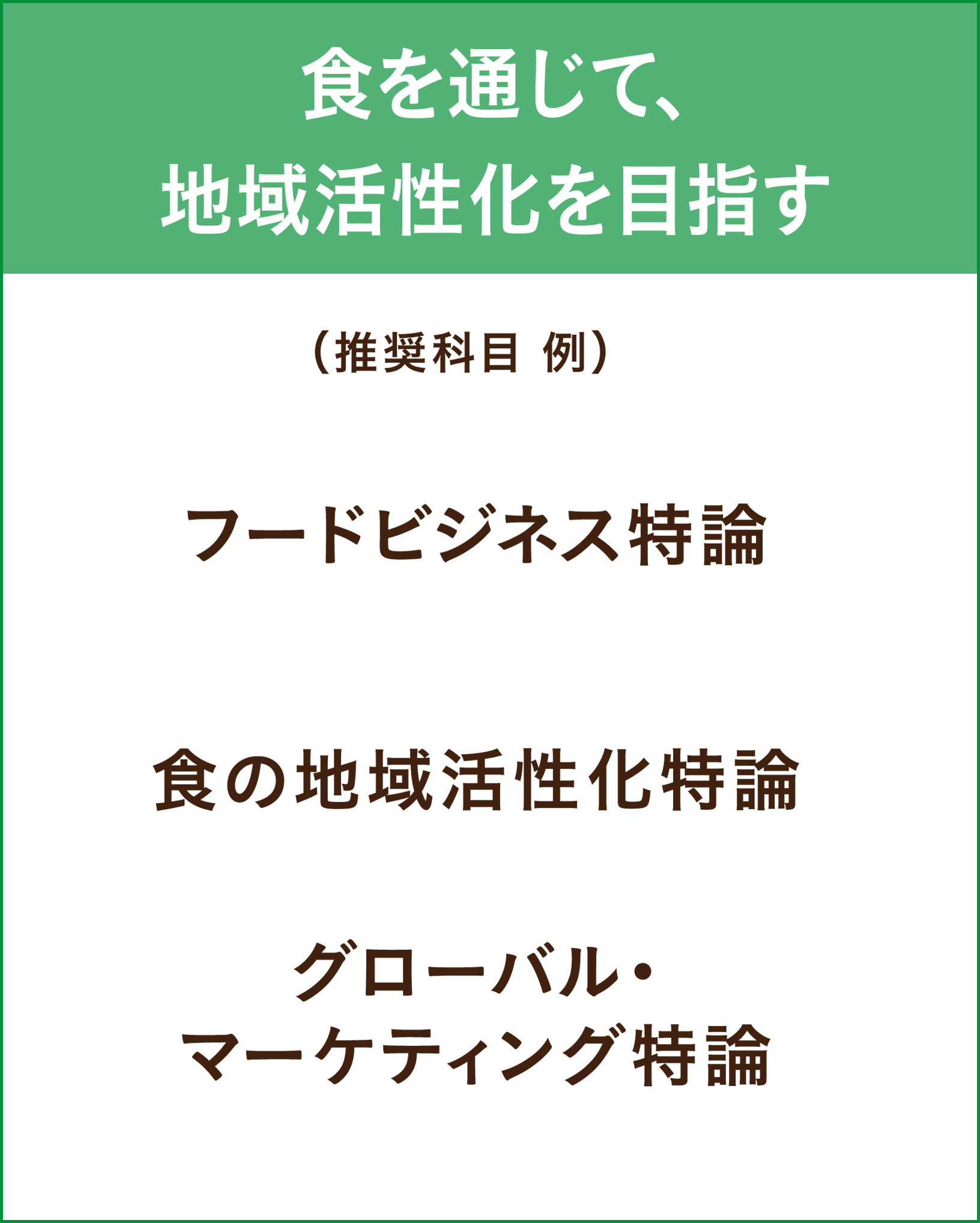 食を通じて、地域活性化を目指す