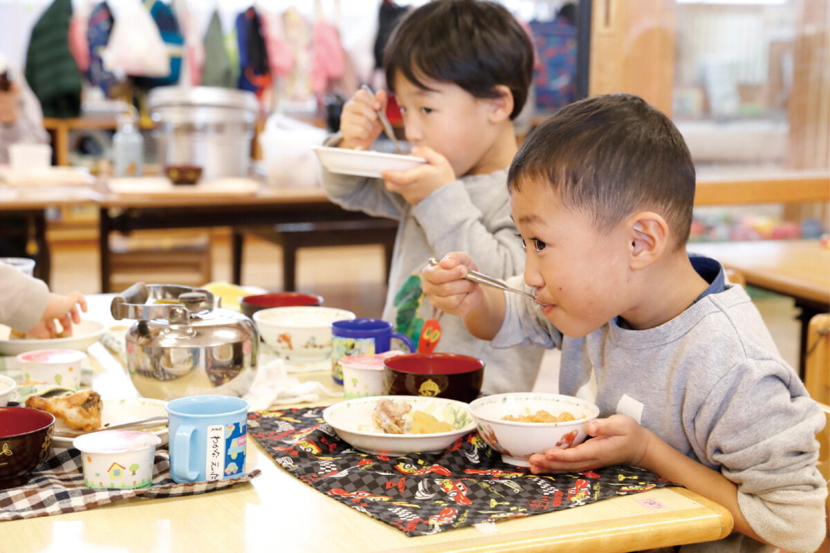 食べ残しの減少とともに、感染症による欠席も減りました